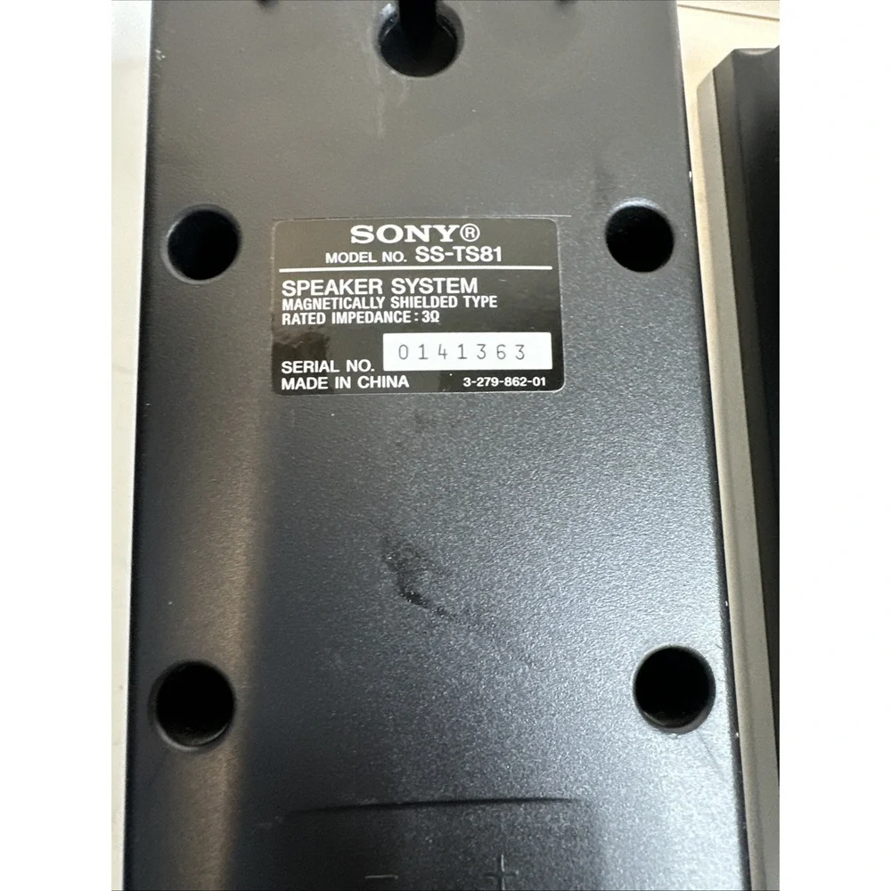 Sony SS-WS82 Home Theater Subwoofer Speaker Surround Sound w/ 2 Speakers